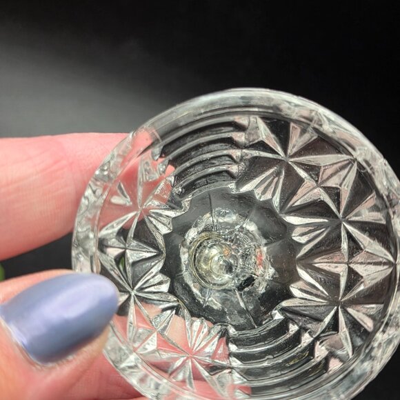 Vintage HOFBAUER Byrdes German Crystal Mini Taper Candle Holder Bird - Picture 10 of 12